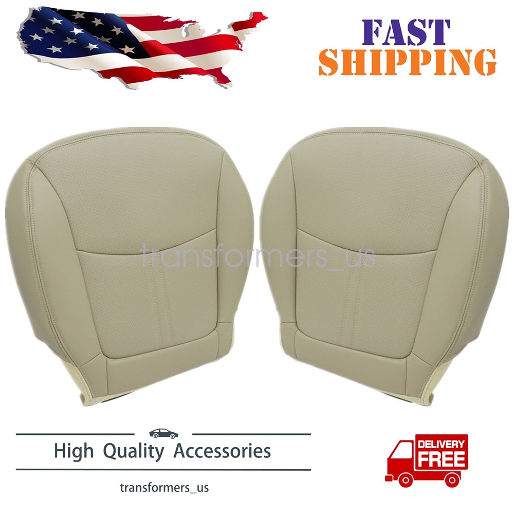 Fits 2011-2012 Kia Sorento Driver & Passenger Bottom Leather Seat Cover Beige