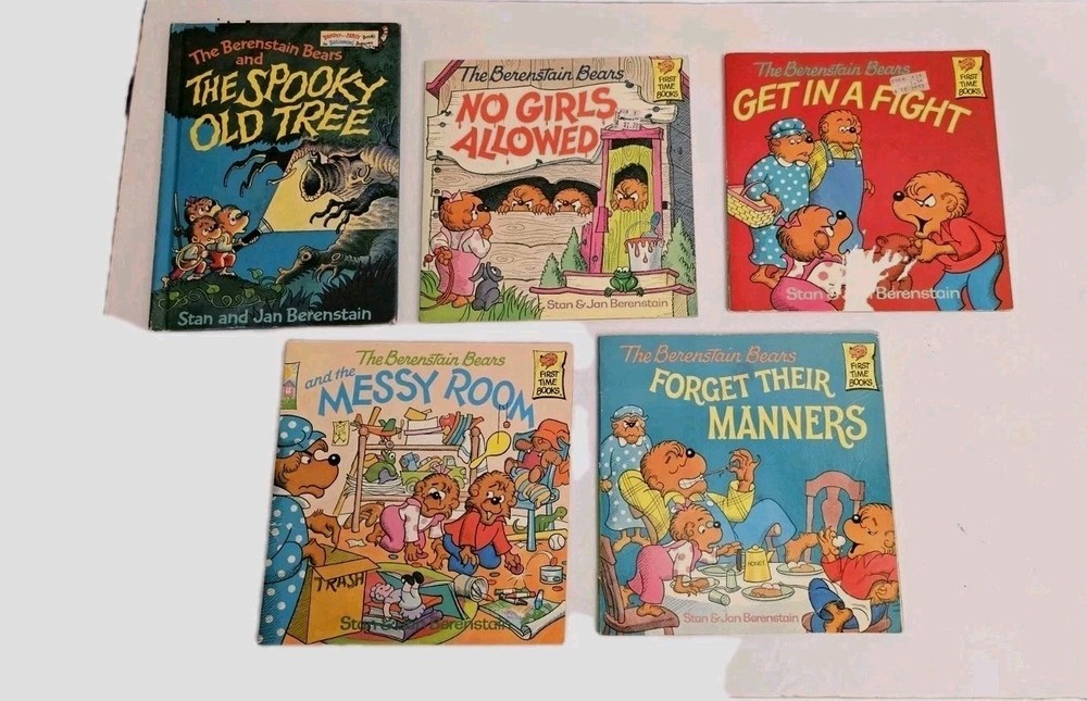 The Berenstain Bears Book Lot Of 5 Berenstein, Vintage, First Time Books