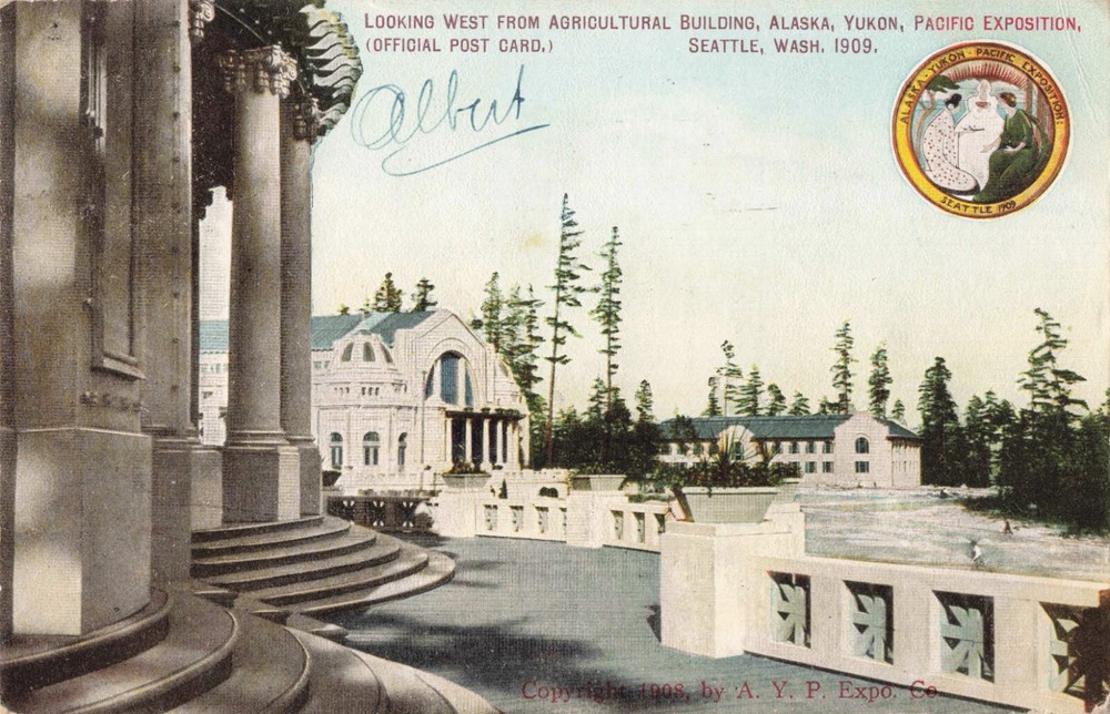 Agricultural Building Alaska Yukon Pacific Exposition Seattle Washington 1909 PC