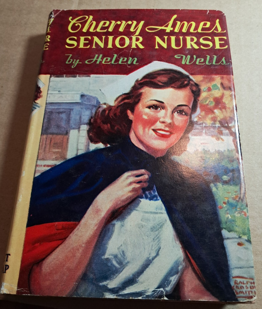 Cherry Ames Senior Nurse Helen Wells Vintage Grosset Dunlap Hard Cover W/DJ 1962