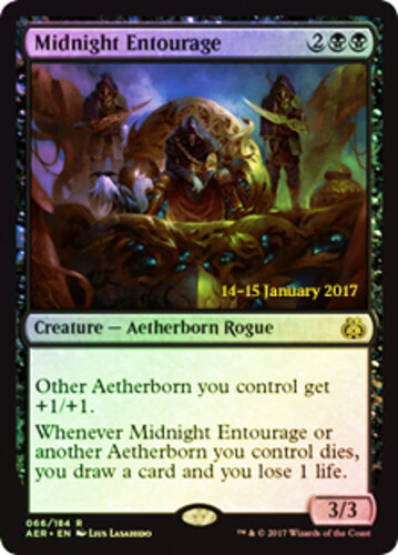 Pre-Release Promos - Midnight Entourage - Foil - Prerelease Promo