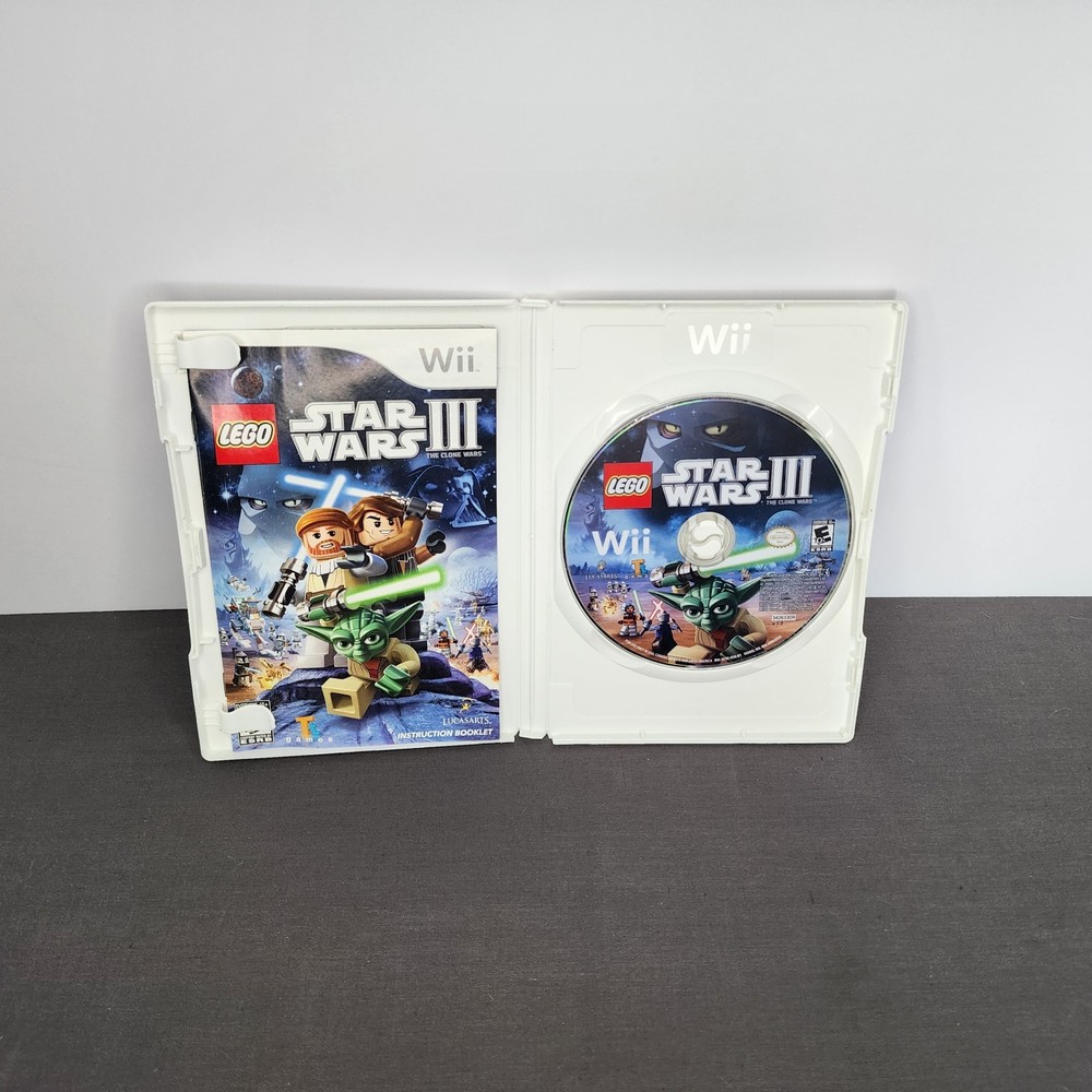 Lego Star Wars 3 Clone Wars Nintendo Wii Complete w Manual
