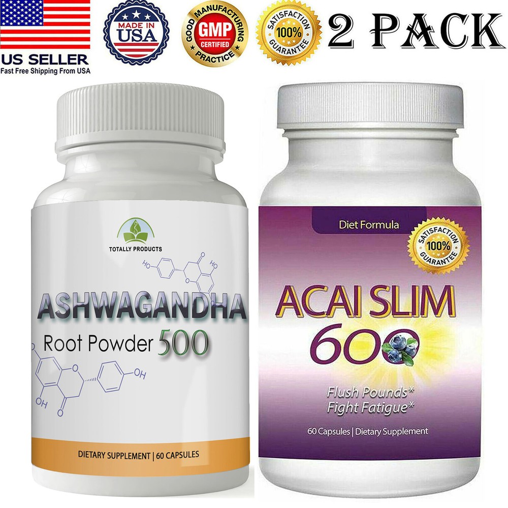 Ashwagandha Root Immune Supplements Acai Berry Slim Fat Burner Weight Loss Pills-image