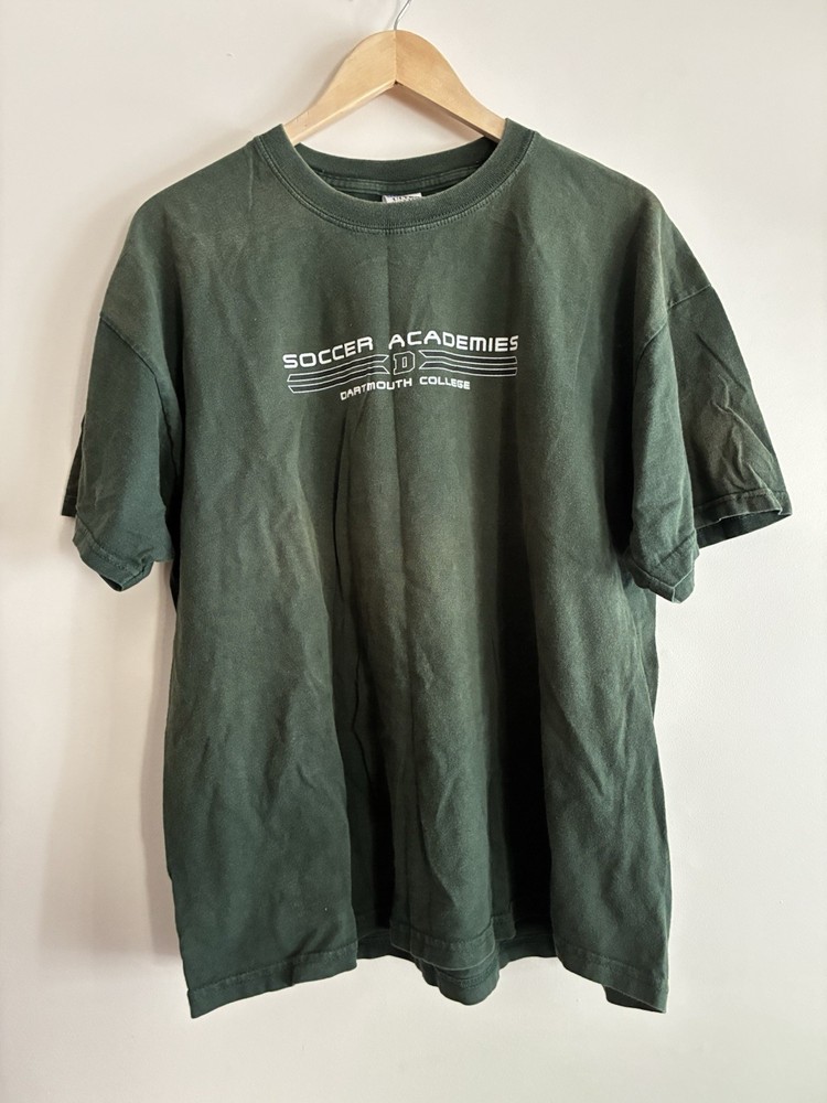 Gildan Mens Soccer Academies Dartmouth College 100% Cotton T-Shirt Dark Green XL