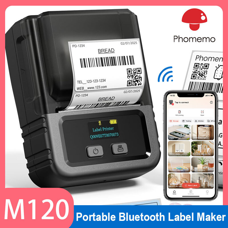 Phomemo M110 Bluetooth Portable Thermal Label Printer for Lot Tags