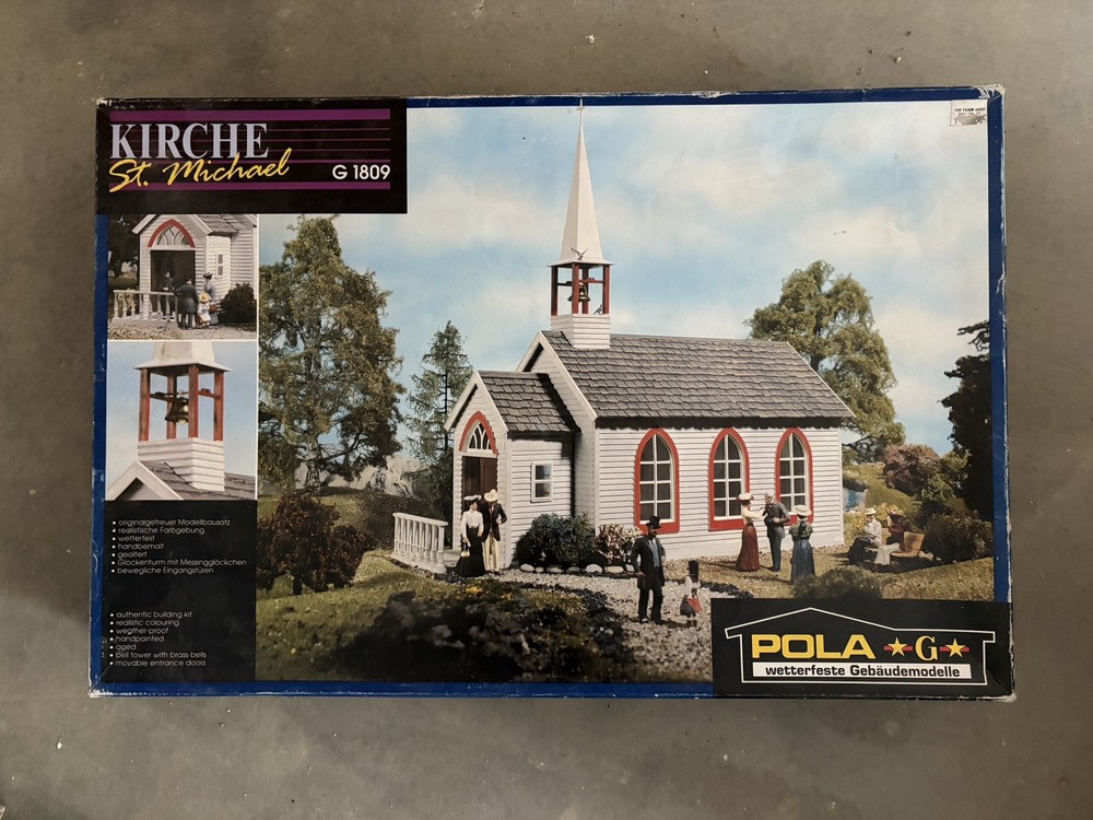 Pola LGB 1809 G Scale St. Michael Church Kit With Box