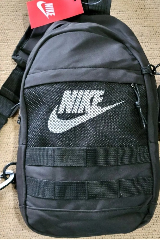 Nike Sling Bag Crossbody Chest Backpack 10x15 Black NWT Unisex