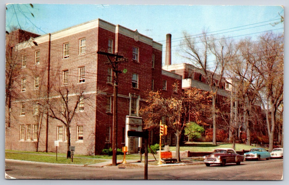 Illinois~Galesburg Cottage Hospital & Nurses Home Bldg~PM 1959~Vtg Postcard