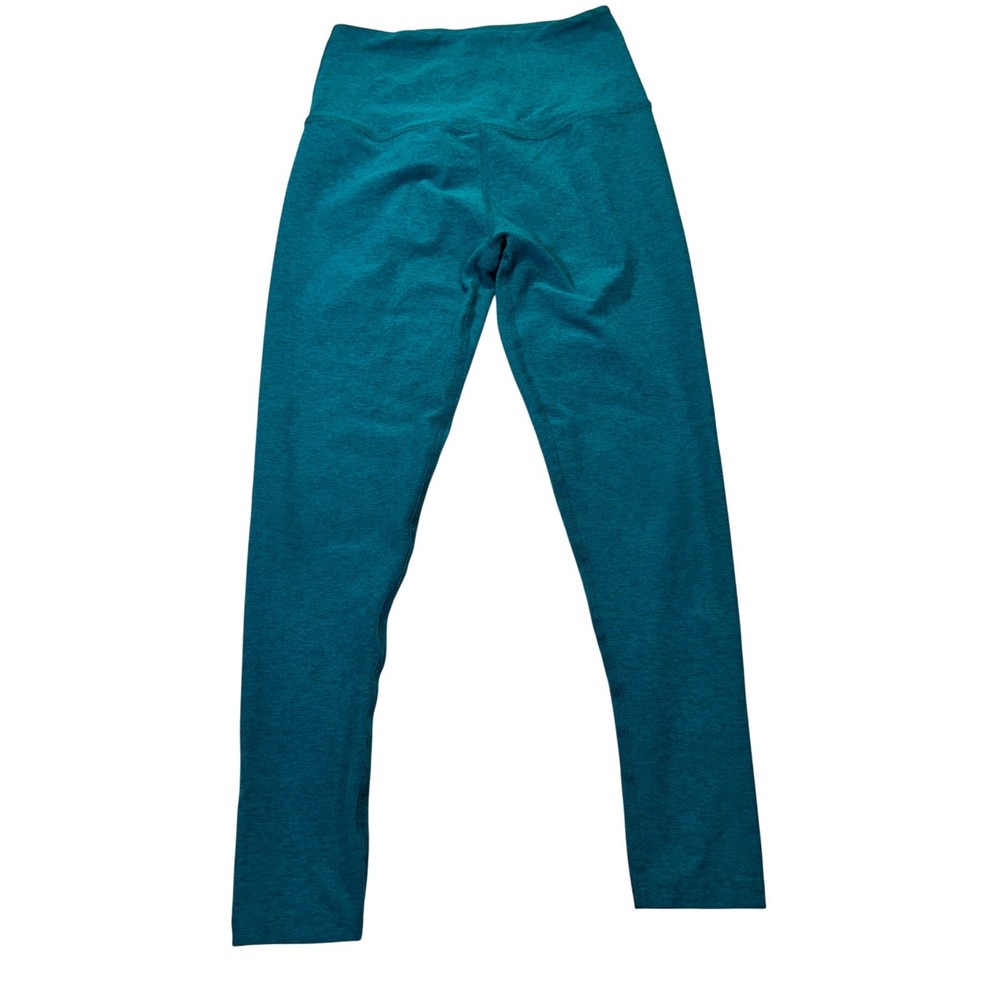 Beyond Yoga Leggings Womens Medium Teal Space Dye High Waisted Athleisure Yoga