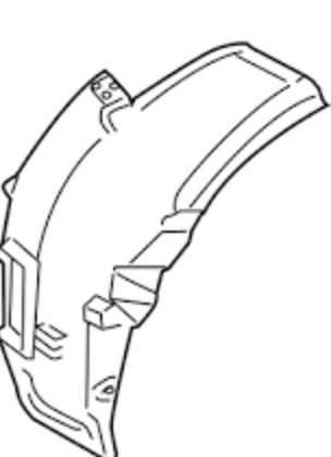 2009-2015 BMW 750i Driver FR Inner Fender 51717302377 OEM.