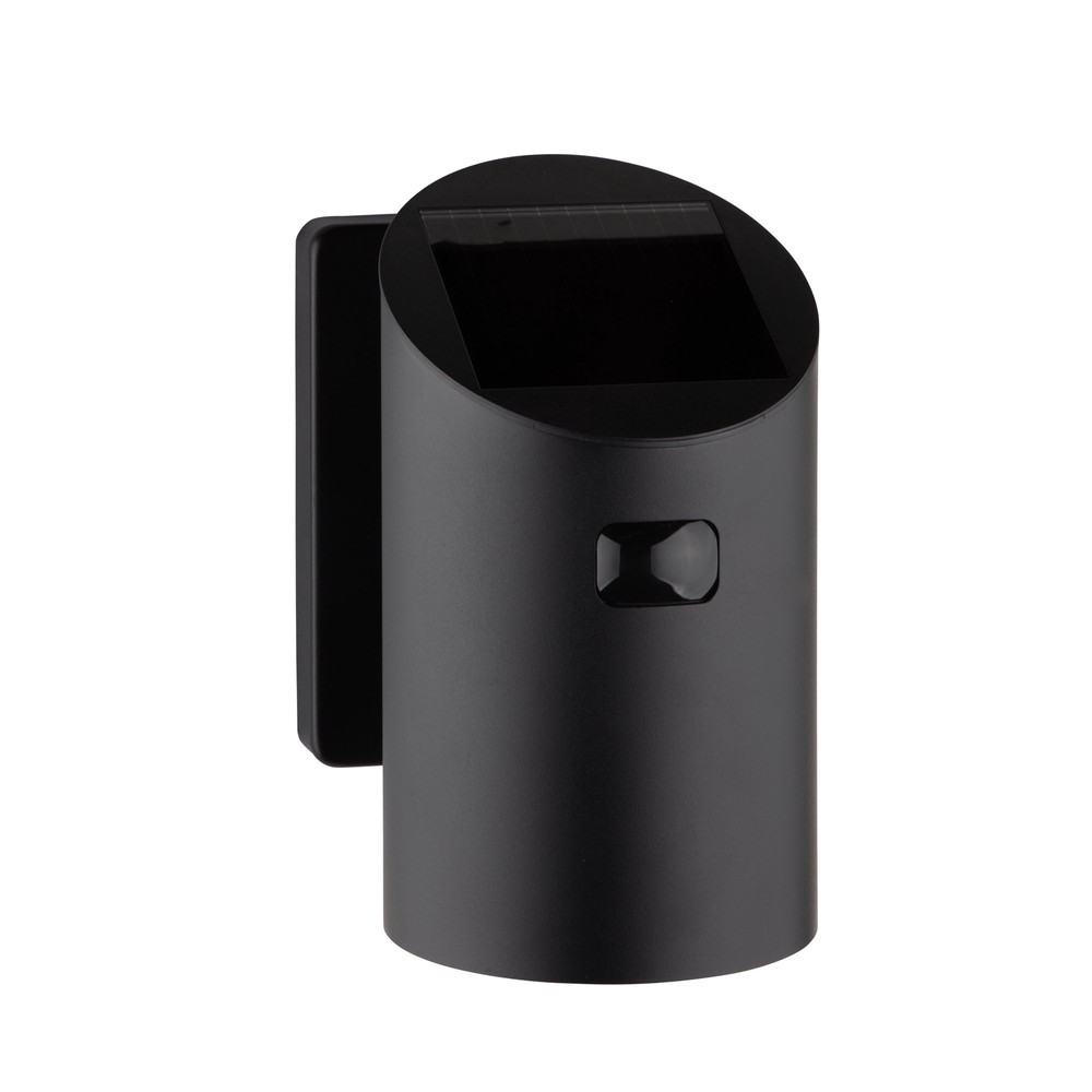 Better Homes & Gardens LED Solar Motion Sensor Sconce Light, Black, 200 Lumens