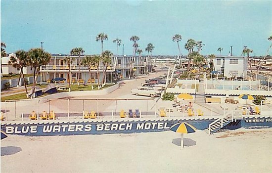 FL, Daytona Beach, Florida, Blue Waters Beach Motel, Dexter No. 35699-B