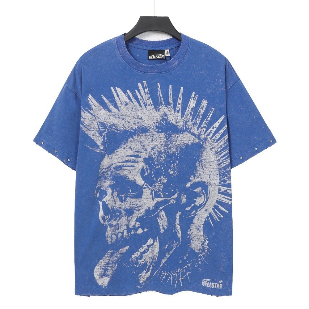 Hellstar tee shirt Men's Klein Blue NEW
