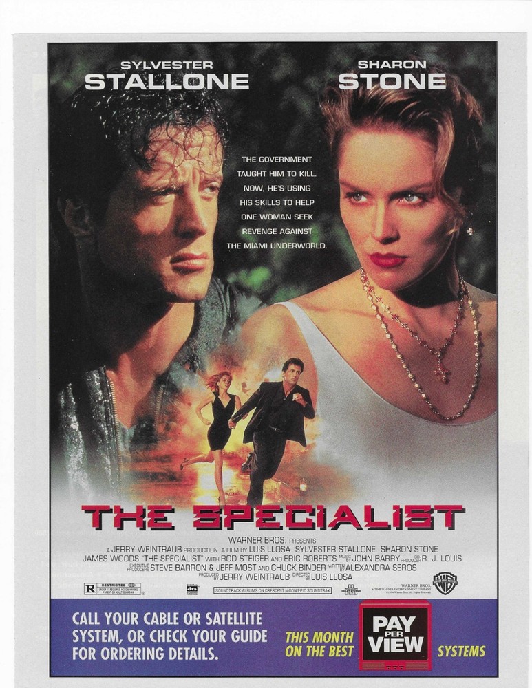 Sylvester Stallone / Sharon Stone  The Specialist  Original Print Ad