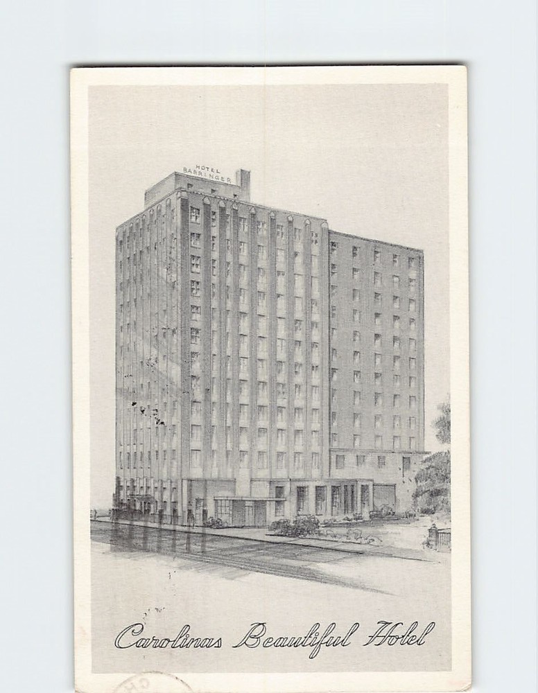 Postcard Hotel WM. R. Barringer Charlotte North Carolina USA