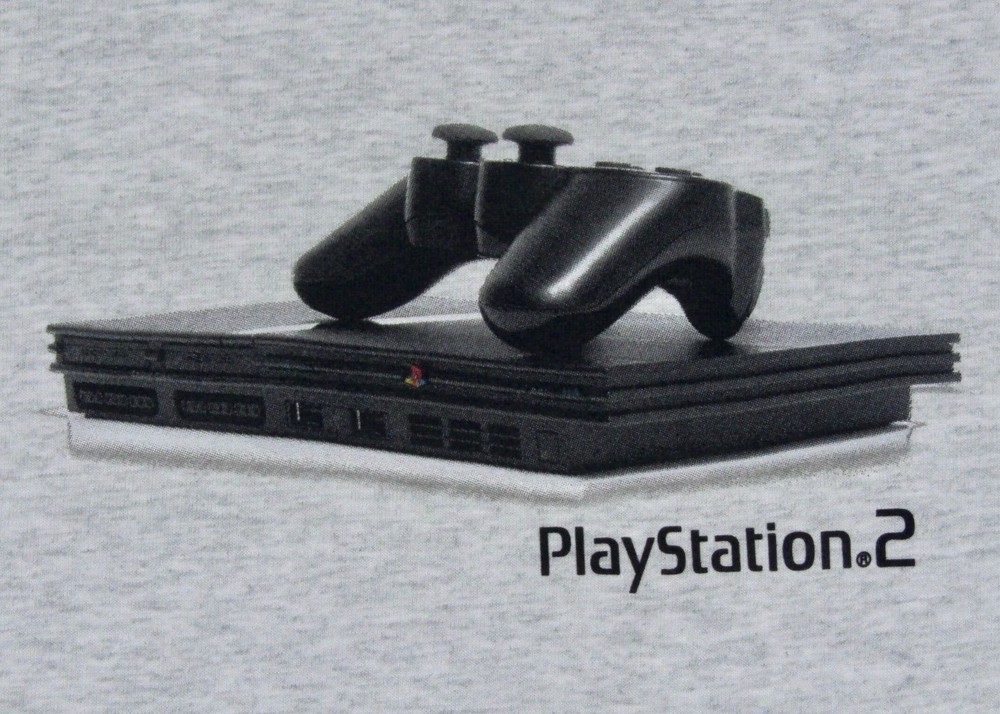 L * vtg PS2 promo launch t shirt * playstation 2 * video game