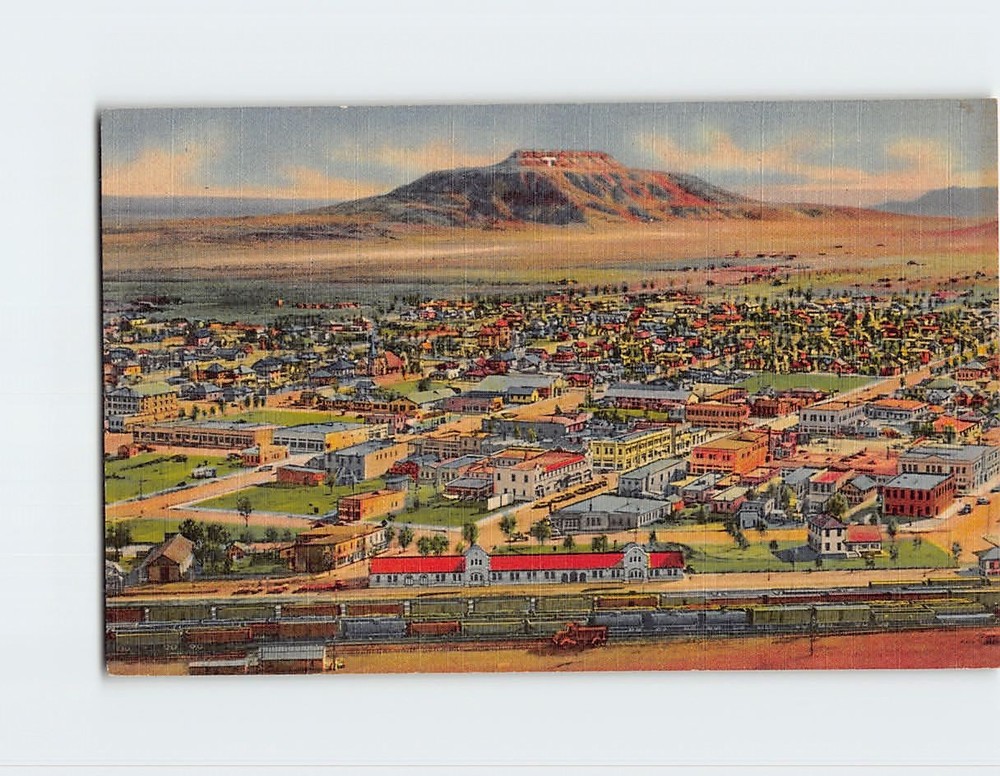Postcard Aerial View Tucumcari New Mexico USA