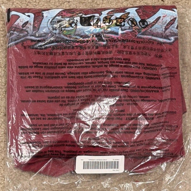 NWT Supreme Tag Tee Shirt Cardinal Red FW25 Size Men’s XXL FREE SHIPPING!
