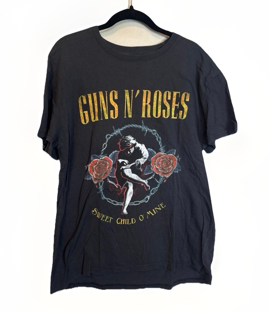 Guns N' Roses Shirt Mens XL Black Sweet Child O' Mine Rock Band Graphic Tee