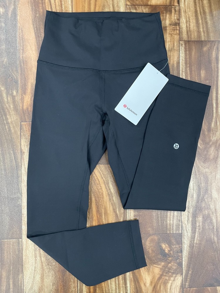 NWT $98 Lululemon Women's Wunder Train HR Crop 23'' In Black Size: 4