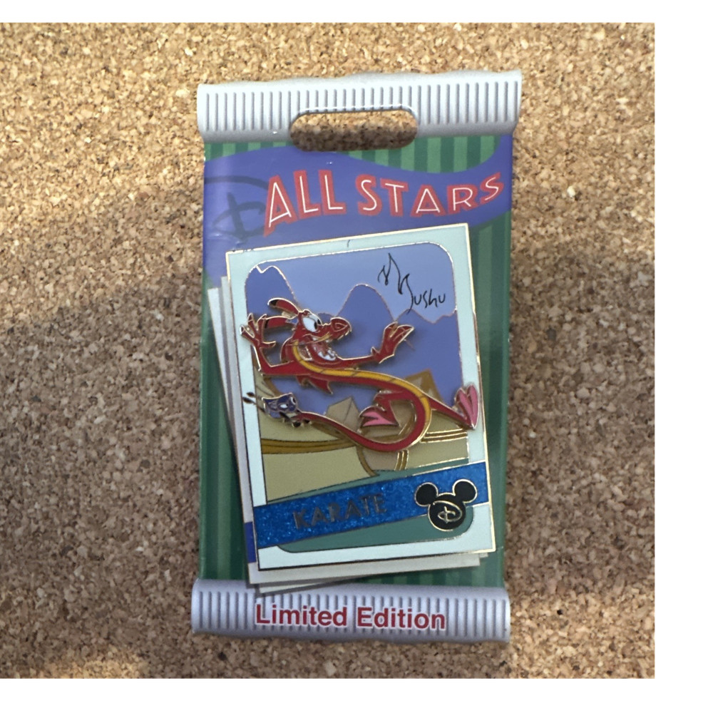 Disney Mulan Mushu Karate All Stars Glitter Limited Edition Single Pin