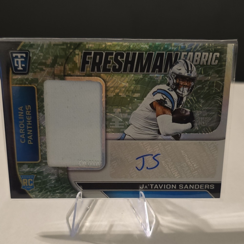 Panini 2024 Totally Certified Ja'Tavion Sanders Rookie Auto Patch Panthers /25