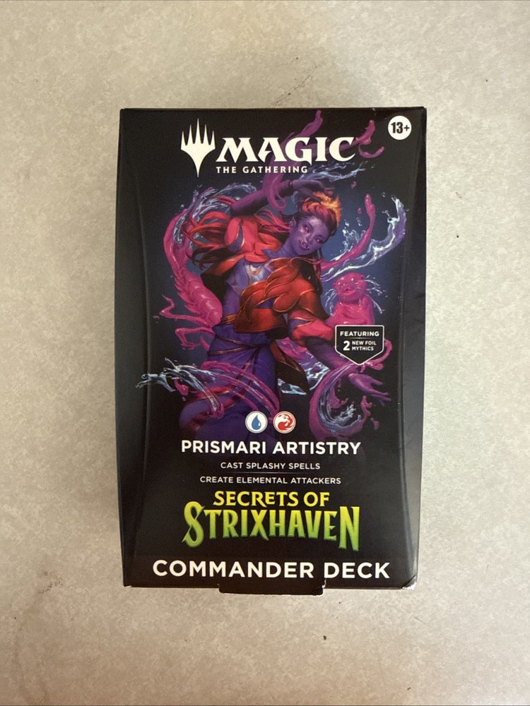 Magic the Gathering- Secrets of Strixhaven - Prismari Artistry Commander Deck