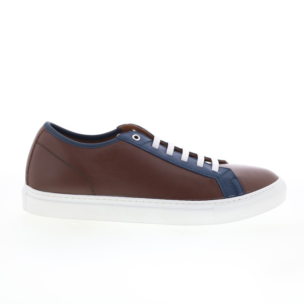 Pastori by Di Bianco Julius Mens Brown Leather Lifestyle Sneakers Shoes