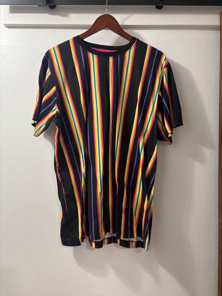 Vintage Striped Short Sleeve Fresh Prints Of Bel Air T-Shirt Sz XL