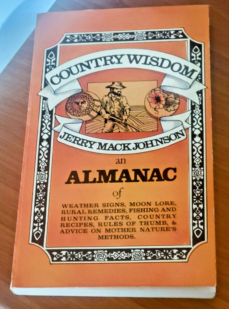 1974 COUNTRY WISDOM ALMANAC Jerry Mack Johnson - 1st Ed Anchor Press Softcover