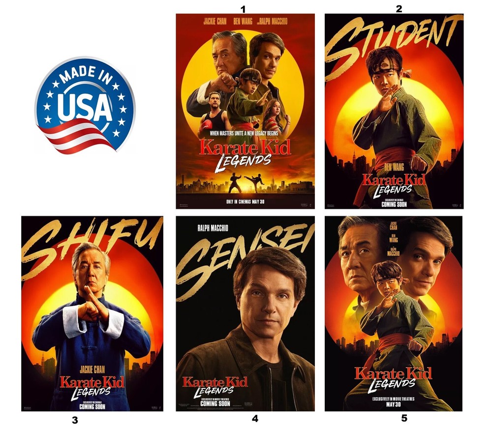 Karate Kid Legends 2025 Movie Poster High Quality Wall Art No Frame