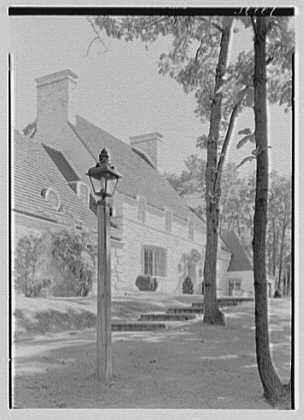 Harold F Reindahl residence Forest Rd Essex Fells New Jersey Entrance facade
