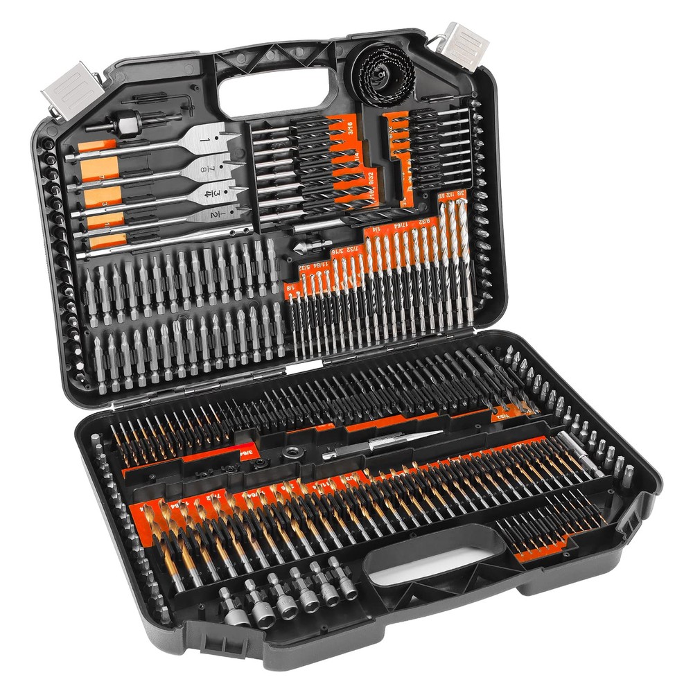 COMOWARE 246-Piece Drill Bit Set for Cordless Drills and Screwdrivers