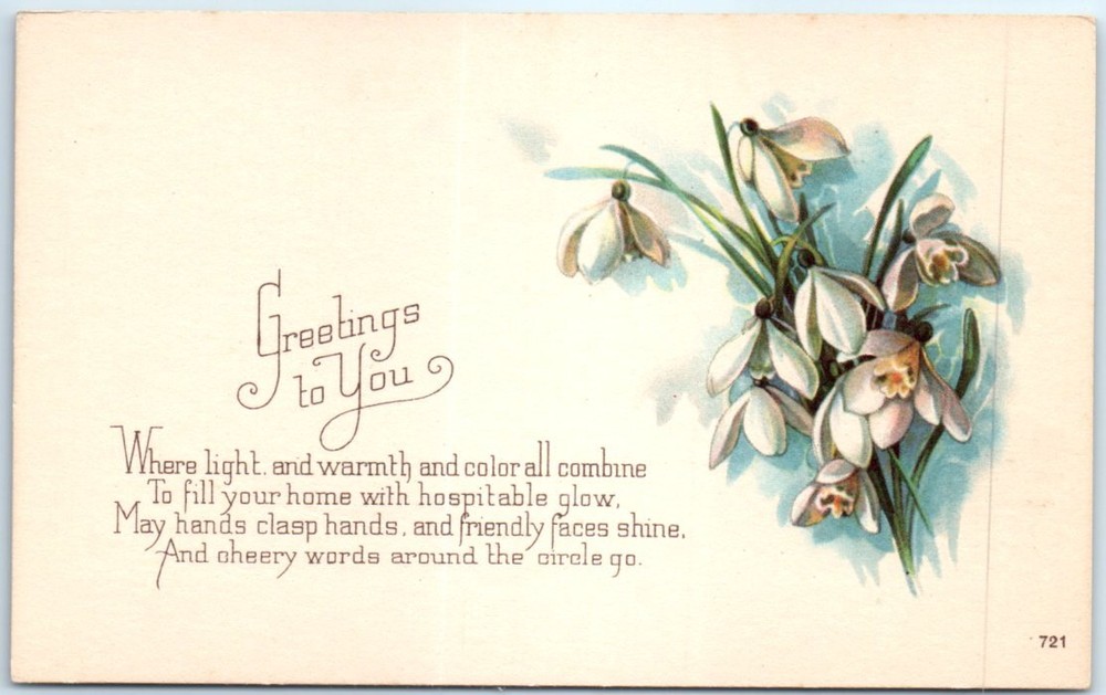 Greeting Postcard - Flowers Art Print