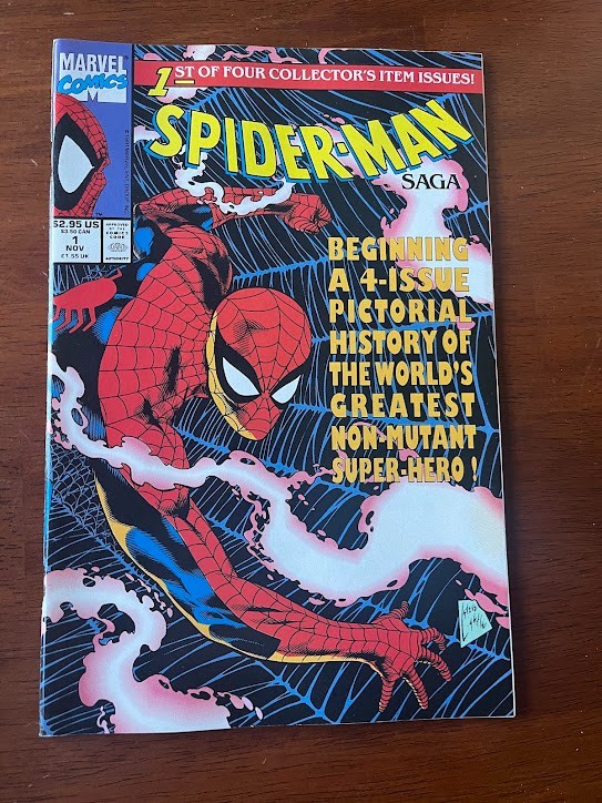 Spider-Man Saga # 1 Vf Newsstand Copy Marvel Comics 1991