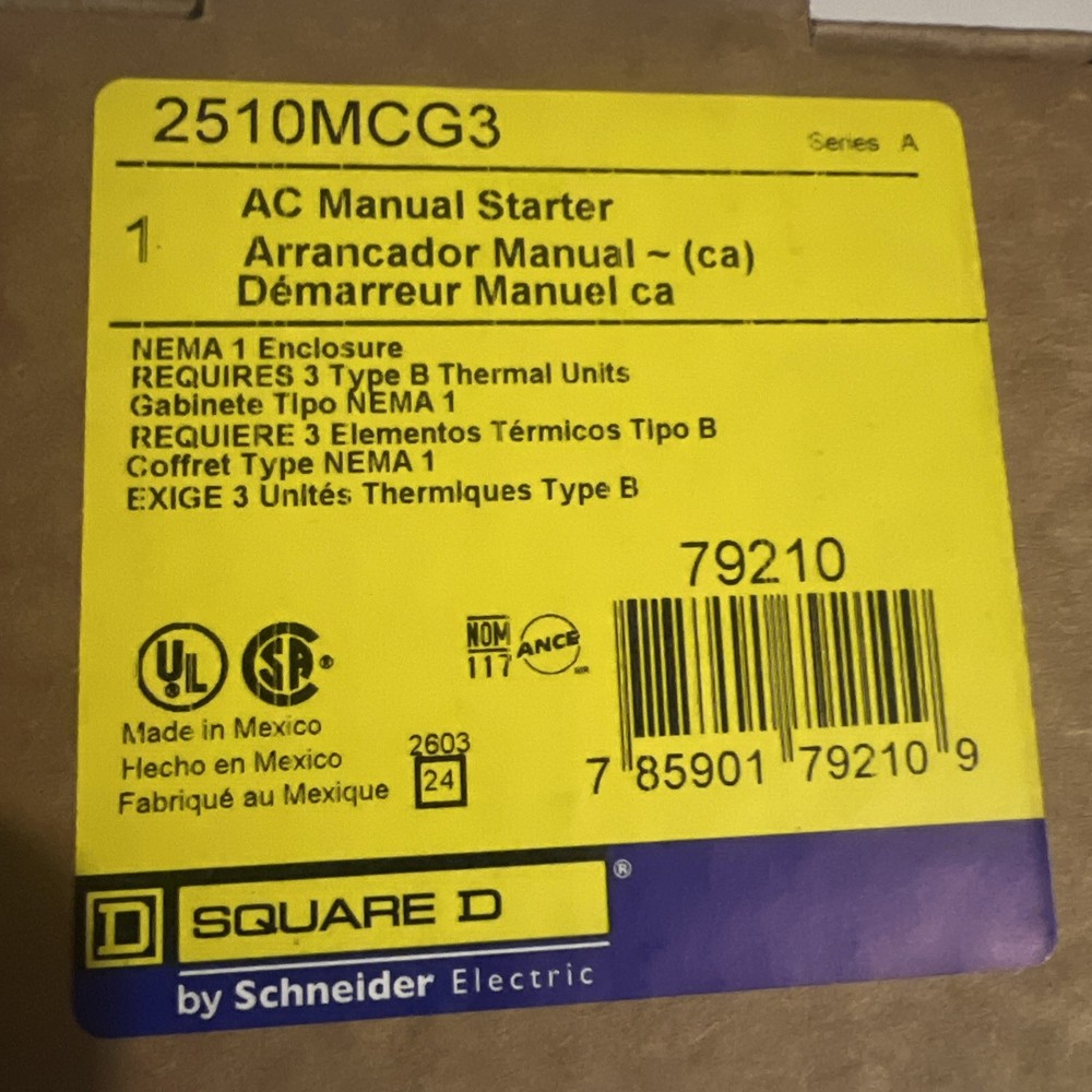NEW** Square D 251OMCG3