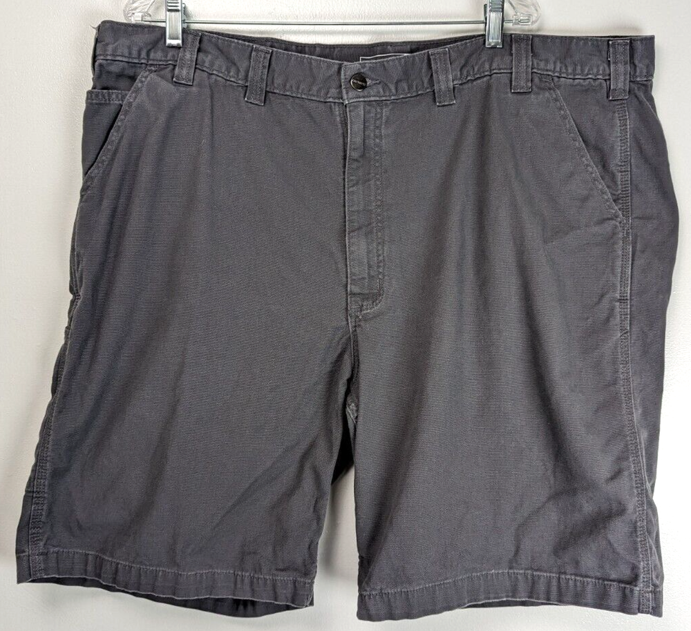 Carhartt Rugged Flex Rigby Relaxed Fit Cargo Shorts Size 46x10 Gray Workwear