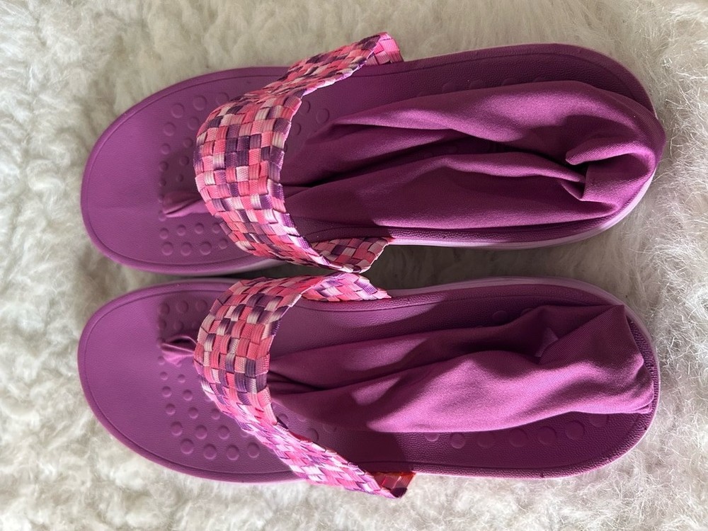 Vionic Serene Tia Womens Active Sling Orthotic Sandal Berry Size 11