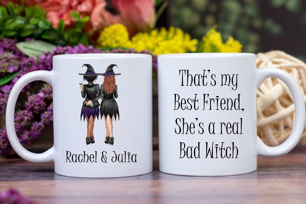 Halloween Best Friend Personalized Mug Custom Best Friend Mug Best Friend Witch