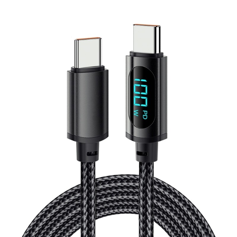 100W USB C to USB C Fast Charging PD Cable for Phones Tablets