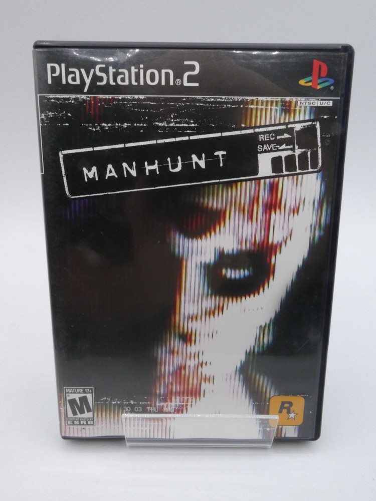 Manhunt (Sony PlayStation 2, 2003)  PS2 Rockstar Complete W/Manual CIB Tested