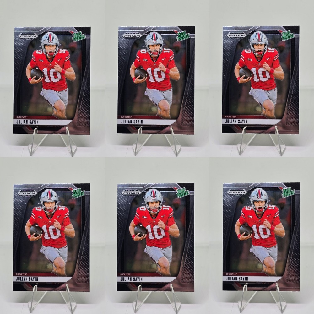 Julian Sayin Ohio State 2025 Panini Prizm Draft Picks #161 6 Card RC Lot