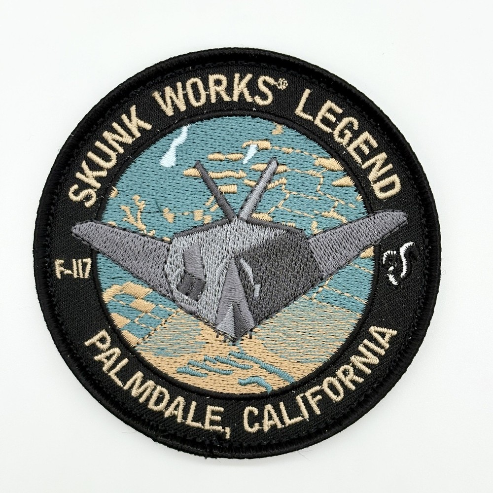 Lockheed Martin® Skunk Works®, F-117 Nighthawk®, Patch, 3.5 in, Iron On