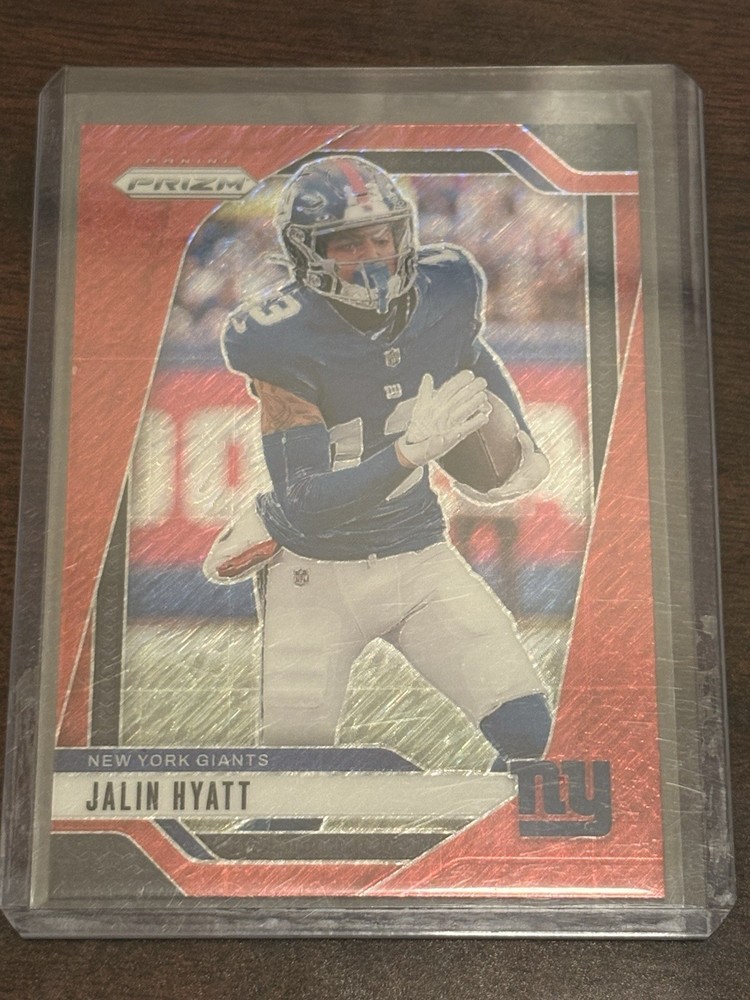 2023 Panini Prizm Red Shimmer  /35 Jalin Hyatt #378 RC Giants