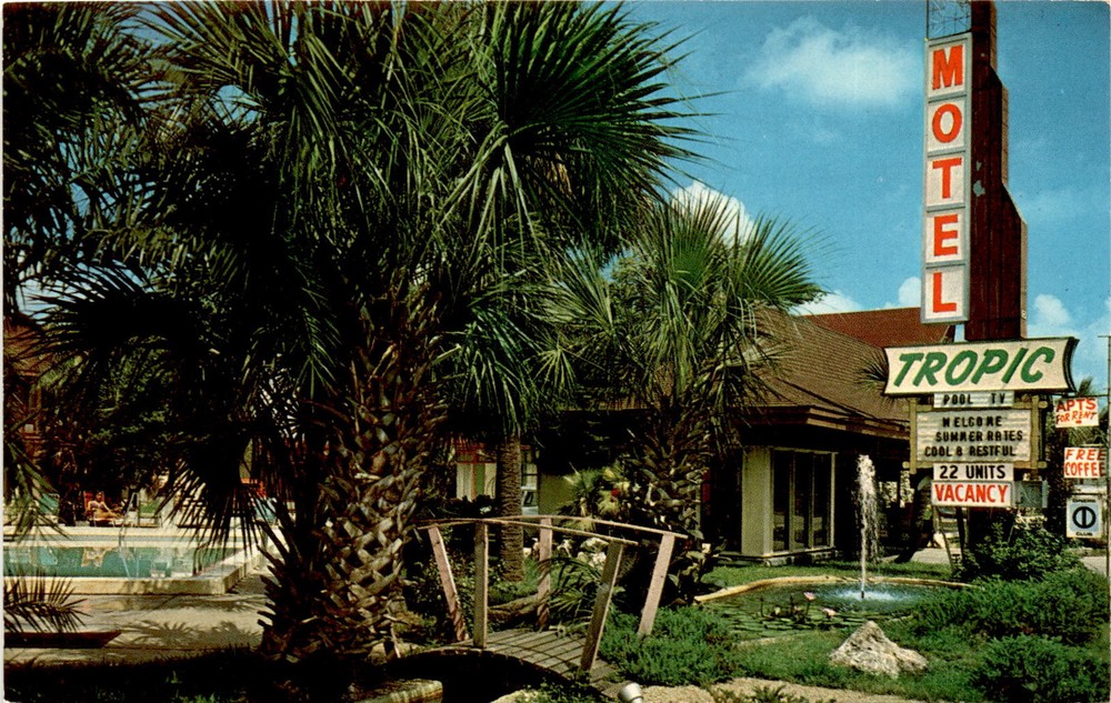 Charming Vintage Postcard of Winter Haven Florida Featuring Cypress Gardens and Disney World Near US Hwy 17