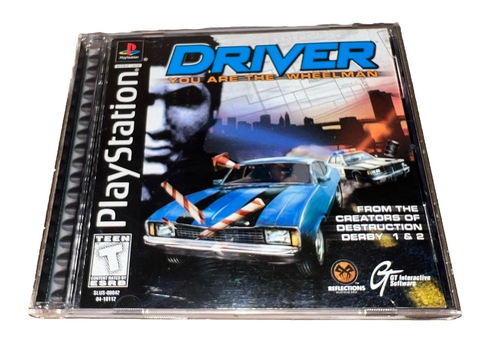 Driver (Sony PlayStation 1, 1999) PS1 COMPLETE BLACK LABEL