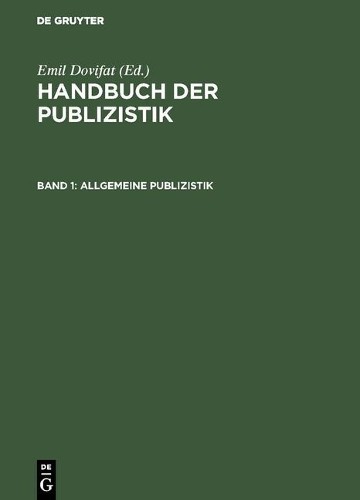 Allgemeine Publizistik (Hardback)