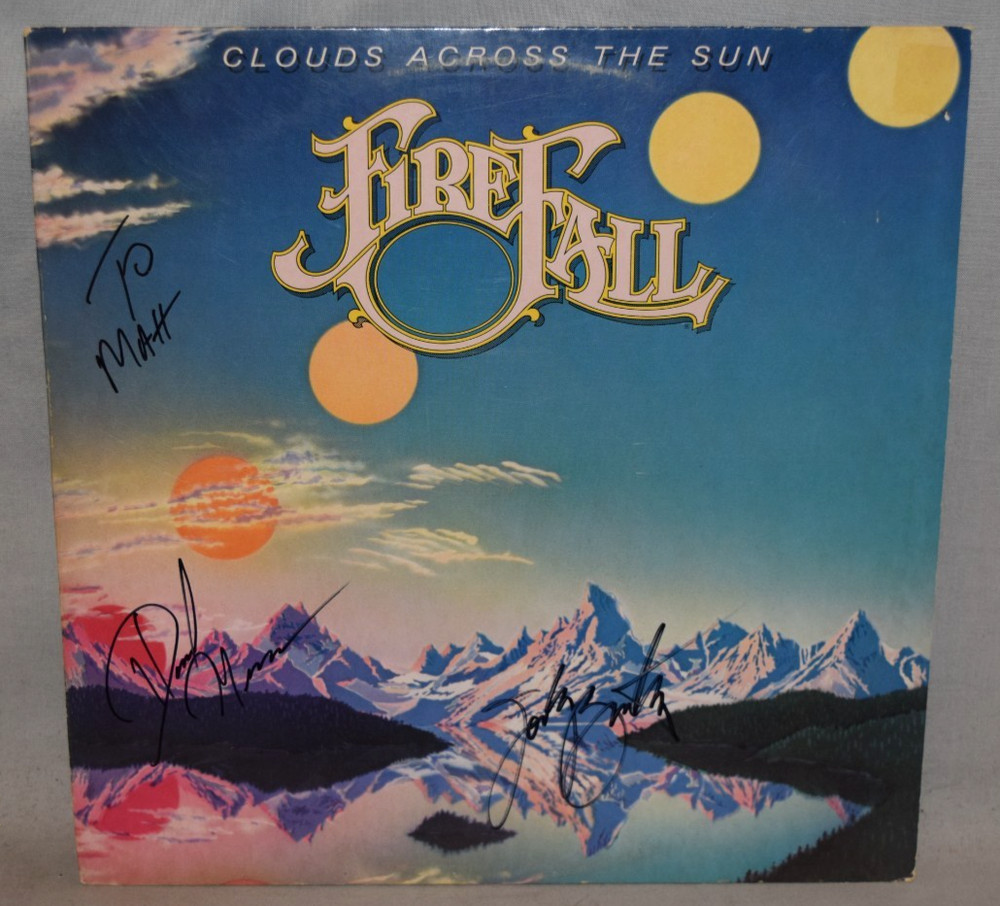 1980 -FIREFALL- Signed/Autograph/Auto Vinyl LP Record Album - Clouds Across Sky