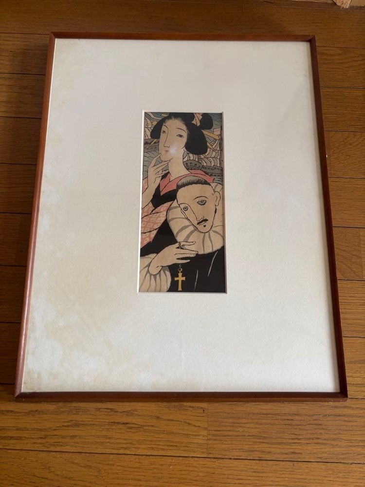 Japanese Woodblock Print Yumeji Takehisa “Mariya Kannon” woodblock print