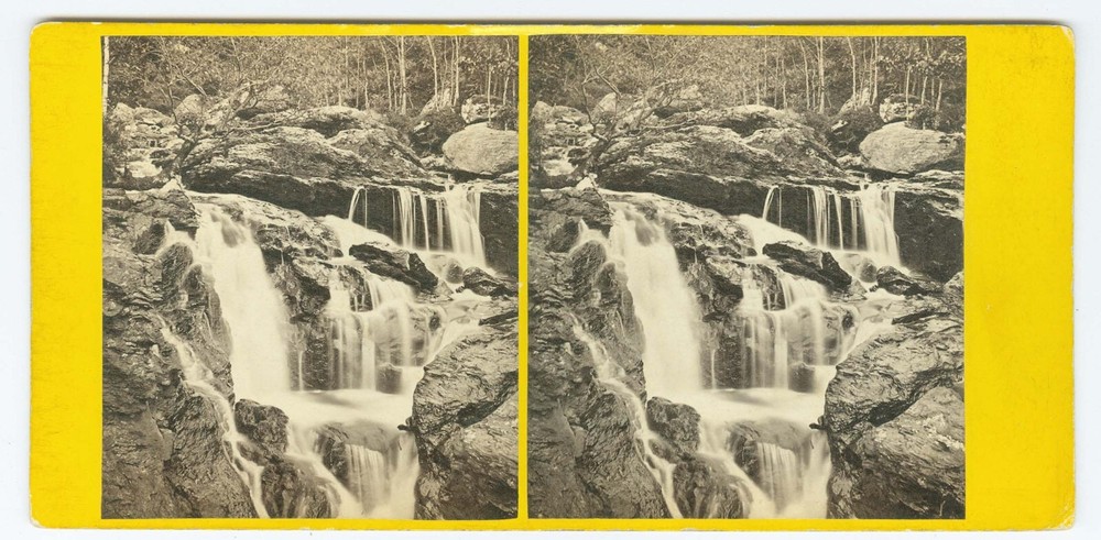 D0553~ SCOTLAND – GW Wilson Inversnaid Falls (Loch Lomond) Stereoview